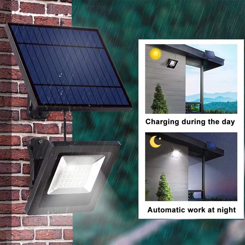 Awanber Solar Powered Lights Outdoor, Bright White Light IP65 Waterproof Auto Dusk to Dawn 350Â° Adjustable Solar Security Flood Lights for Barn, Garden, Garage, Pathway, Yard, Patio, Lawn, Balcony - Image 3